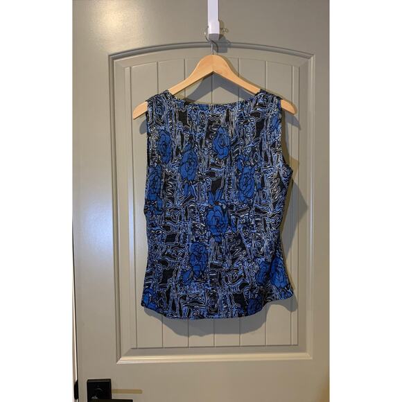 Alberto Makali blue rose tank blouse - Picture 5 of 6